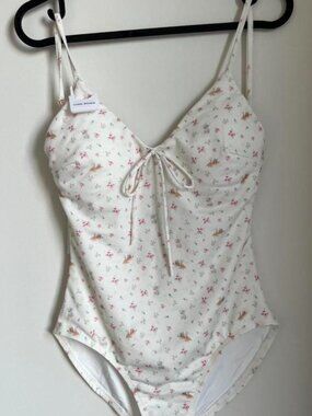 Animal and Floral Print One-Piece Swimsuit